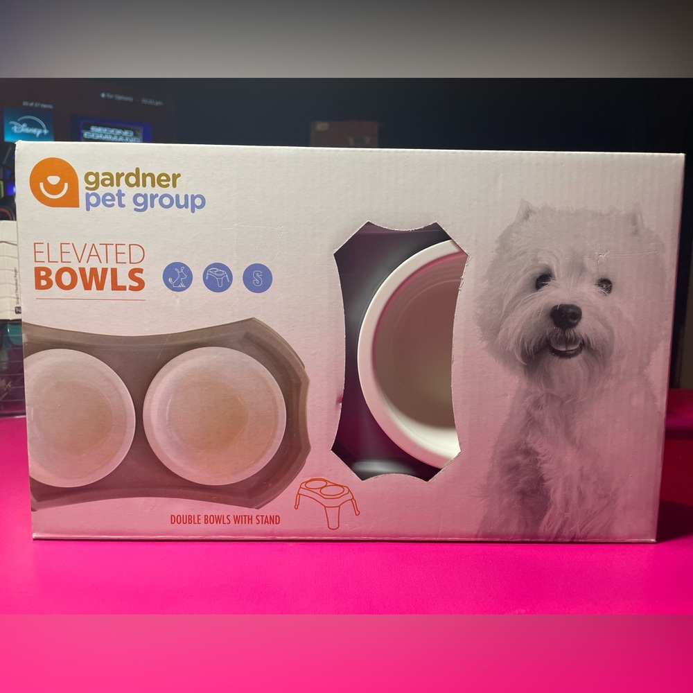 Dog Dual Elevated Bowl